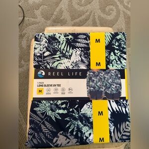 Women's Long Sleeve UV Tee - Navy and Green